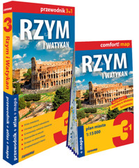 Rzym i Watykan 3w1 przewodnik + atlas + mapa - Kowalska Kamila, Romanowska Katarzyna - książka