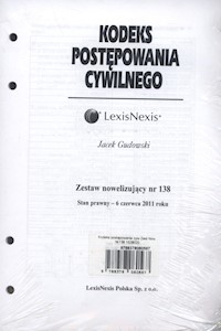 Kodeks postępowania cywilnego Zestaw nowelizujący nr 138 - Jacek Gudowski - książka