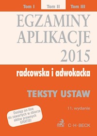 Egzaminy Aplikacje 2015 radcowska i adwokacka Tom 2 - - książka