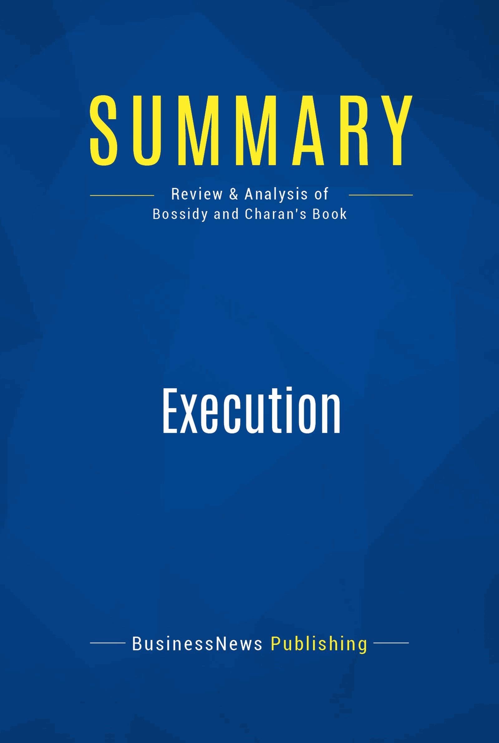 Summary: Execution