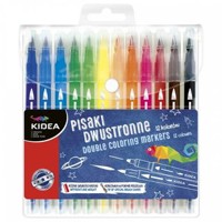 Pisaki dwustronne Kidea, 12 kolorów (DRF-61853) -  - książka