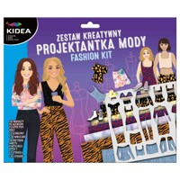 Kidea, Zestaw projektantka z szablonami, 10 arkuszy -  - książka