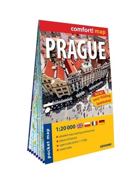 Comfort!map Prague pocket 1:20 000 w.2023 - zbiorowa praca - książka