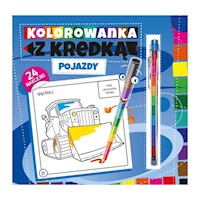 Kolorowanka z kredką Pojazdy -  - książka