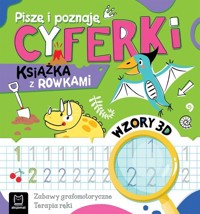 Piszę i poznaję Cyferki Książka z rowkami Wzory 3D -  - książka