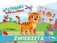 Zwierzęta. Wycinanki naklejanki - zbiorowa praca - książka