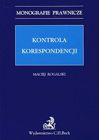 Kontrola korespondencji - Maciej Rogalski - książka