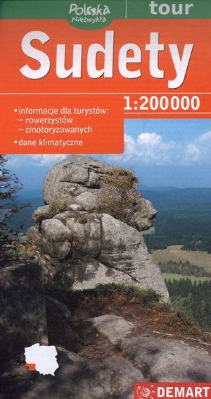 Sudety. Mapa turystyczna w skali 1: 200 000 - zbiorowa praca - książka