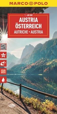 Austria. Mapa drogowa w skali 1:400 000 - zbiorowa praca - książka