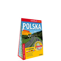 Polska mapa samochodowa kieszonkowa laminowana 1:1 400 000 - zbiorowa praca - książka