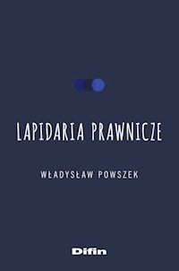 Lapidaria prawnicze - Powszek Władysław - książka