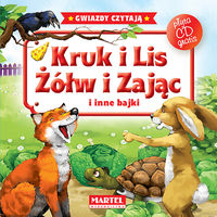 Kruk i lis Żółw i zając i inne bajki + CD -  - książka