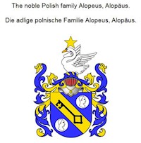 The noble Polish family Alopeus, Alopäus. Die adlige polnische Familie Alopeus, Alopäus. - Werner Zurek - ebook