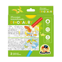 Dłuuugie kolorowanki Dinozaury 4+ -  - książka