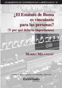 ¿El Estatuto de Roma es vinculante para las personas? - Marko Milanović - ebook