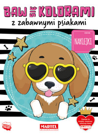Baw się kolorami z zabawnymi psiakami z naklejkami - Salamon Katarzyna - książka