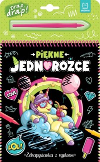 Piękne jednorożce. Zdrapywanka z rysikiem - Kaczyńska Agata - książka