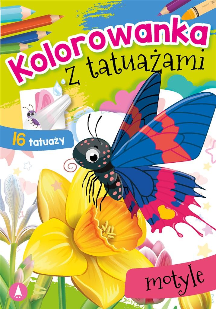 Kolorowanka z tatuażami. Motyle - Wydawnictwo Skrzat - książka