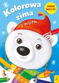 Kolorowa zima z misiem -  - książka