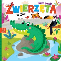 Zwierzęta w zoo. Duże puzzle - Bogusław Michalec - książka