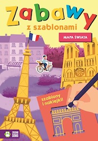 Zabawy z szablonami Mapa świata -  - książka