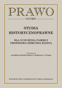 Studia historycznoprawne -  - książka