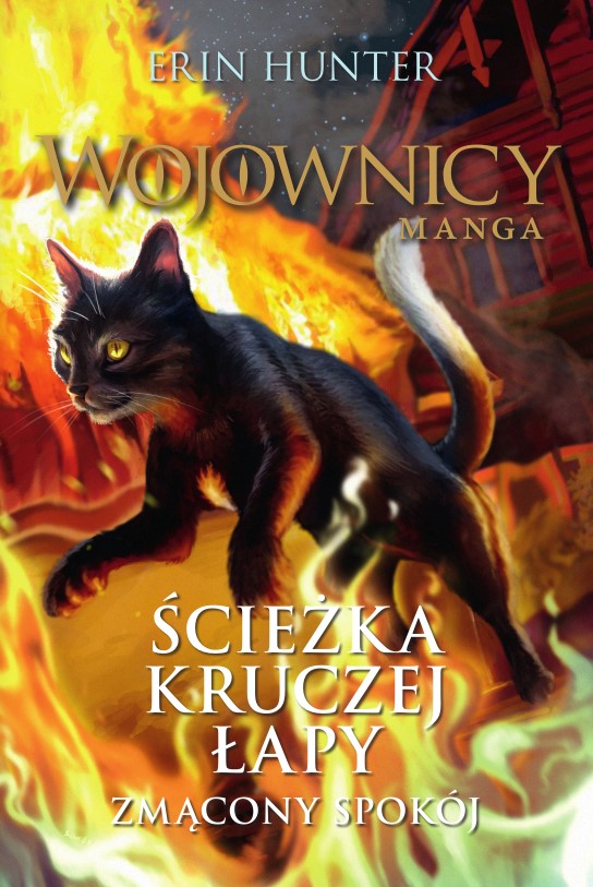 Okładka:Wojownicy. Manga. Ścieżka Kruczej Łapy. Zmącony spokój 