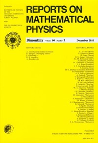 Reports on Mathematical Physics 66/3 Pergamon -  - książka