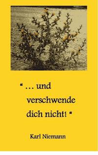 "... und verschwende dich nicht!" - Karl Niemann - ebook