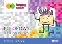 Blok rysunkowy Happy Color A3, 15k - kolorowy (HA 3708 3040-09) -  - książka