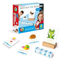 Montessori zabawka edukacyjna kostka po kostce - pisanie  6 kostek -  - książka