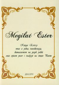 Megilat Ester Księga Estery -  - książka