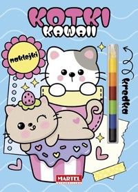 Modułowa kredka. Kotki kawaii z naklejkami - zbiorowa praca - książka
