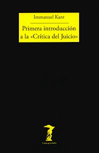 Primera introducción a la "Crítica del Juicio" - Kant Immanuel - ebook