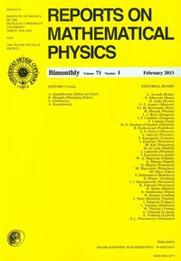 Reports on Mathematical Physics 54/1 wer.eksp. -  - książka