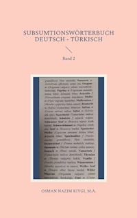 Subsumtionswörterbuch Deutsch - Türkisch - Nazim Kiygi - ebook