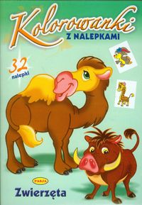 Zwierzęta Kolorowanki z nalepkami -  - książka