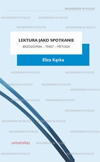 Lektura jako spotkanie - Kącka Eliza - książka