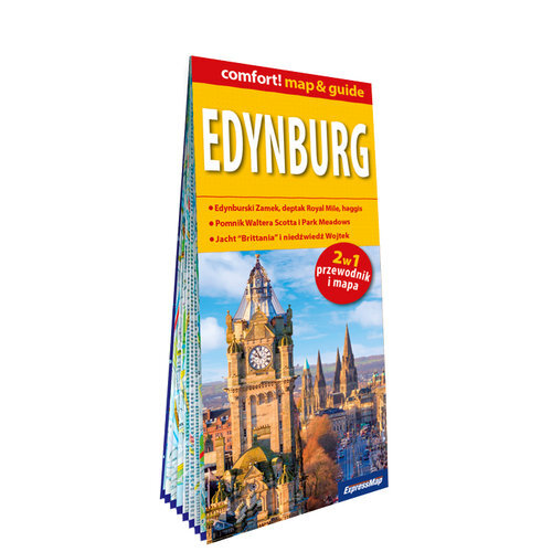 Edynburg laminowany map&guide 2w1 przewodnik i mapa - Wasyk-Jastalska Olimpia - książka