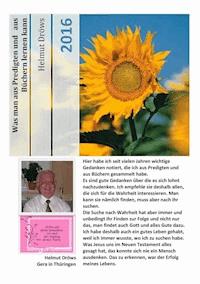 Was man aus Predigten und aus Büchern lernen kann - Helmut Dröws - ebook