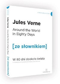 W 80dni dookoła świata wersja angielska z podręcznym słownikiem - Jules Verne - książka