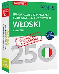250 ćwiczeń z gramatyki Włoski +250 zagadek -  - książka