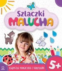 Szlaczki malucha 5+ Książeczka edukacyjna z naklejkami -  - książka