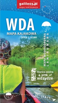 Wda. Laminowana mapa kajakowa  w skali 1:65 000 - zbiorowa praca - książka