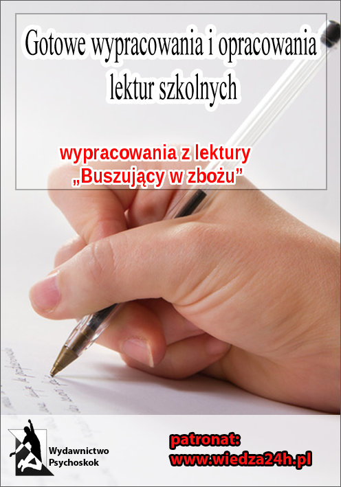 Okładka książki Wypracowania – J. D. Salinger „Buszujący w zbożu”