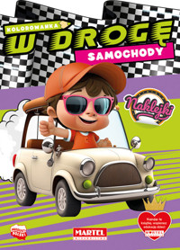 Kolorowanka W drogę. Samochody z naklejkami - Salamon Katarzyna - książka