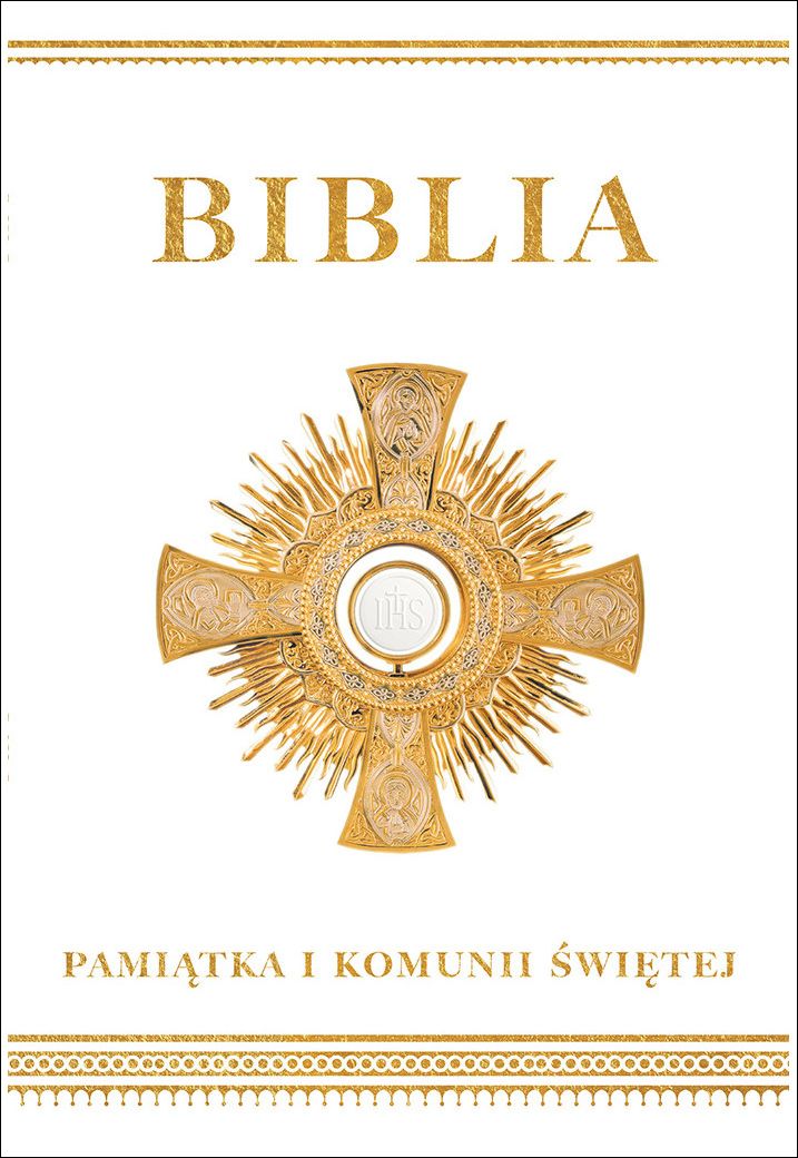 Biblia w obwolucie komunijnej - zbiorowa praca - książka