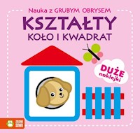 Nauka z grubym obrysem Kształty Koło i kwadrat -  - książka