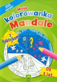 Moja kolorowanka z naklejkami Mandale - - książka