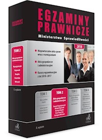 Egzaminy Prawnicze Ministerstwa Sprawiedliwości 2018 Tom 2 Akta gospodarcze i administracyjne -  - książka